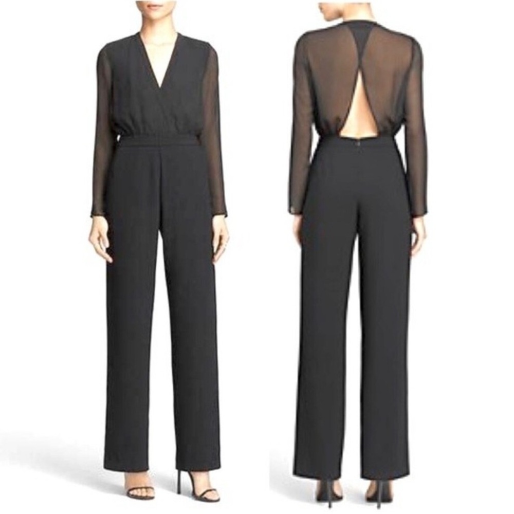 Bec & Bridge Black Long Sleeve Jumpsuit Size 2